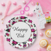 Assiettes En Carton Plaques à papier heureuses d'Eid (Fête)
