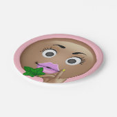 Assiettes En Carton Plaques à papier impertinentes d'Emoji (Angle)