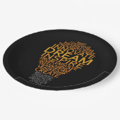 Assiettes En Carton Plaques à papier inspirées d'ampoule (Angle)