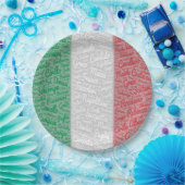 Assiettes En Carton Plaques à papier italiennes de la Réunion de (Fête)