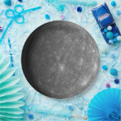 Assiettes En Carton Plaques à papier jetables d'astronomie de Mercury (Fête)