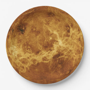 Assiettes En Carton Plaques à papier jetables d'astronomie de Vénus 