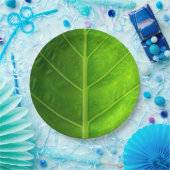 Assiettes En Carton Plaques à papier jetables de feuille tropicale (Fête)