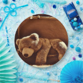 Assiettes En Carton Plaques à papier jetables de valise d'ours de (Fête)