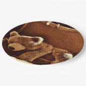 Assiettes En Carton Plaques à papier jetables de valise d'ours de (Angle)