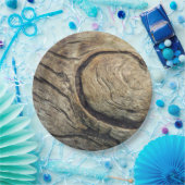 Assiettes En Carton Plaques à papier jetables en bois rustiques (Fête)