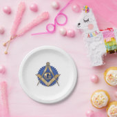 Assiettes En Carton Plaques à papier maçonniques (Fête)