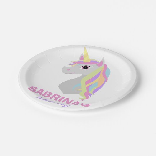 Assiettes En Carton Plaques à papier nommées faites sur commande (Angle)