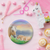 Assiettes En Carton Plaques à papier norvégiennes de chevaux de fjord (Fête)