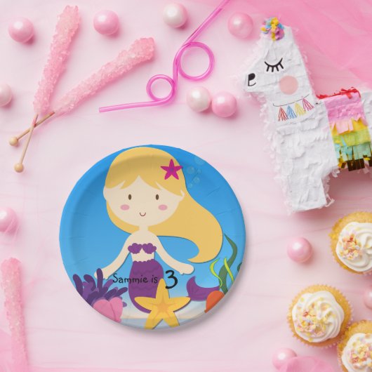 Assiettes En Carton Plaques à papier personnalisées d'anniversaire (Fête)