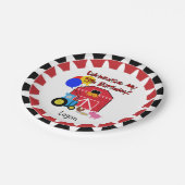 Assiettes En Carton Plaques à papier personnalisées de 5ème (Angle)