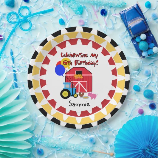 Assiettes En Carton Plaques à papier personnalisées de 6ème (Fête)