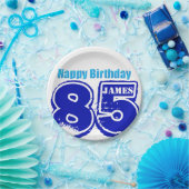 Assiettes En Carton Plaques à papier personnalisées joyeux 85th par (Fête)