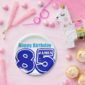 Assiettes En Carton Plaques à papier personnalisées joyeux 85th par (Fête)
