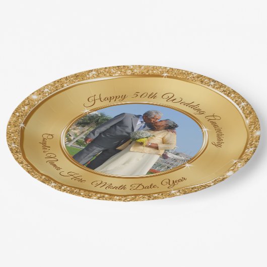 Assiettes En Carton Plaques à papier personnalisées par PHOTO de (Angle)