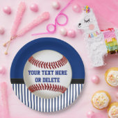 Assiettes En Carton Plaques à papier personnalisées rouge, bleu blanc (Fête)