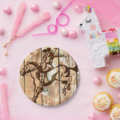 Assiettes En Carton Plaques à papier s'opposantes occidentales de (Fête)