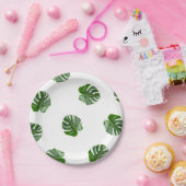 Assiettes En Carton Plaques à papier tropicales d'impression de (Fête)