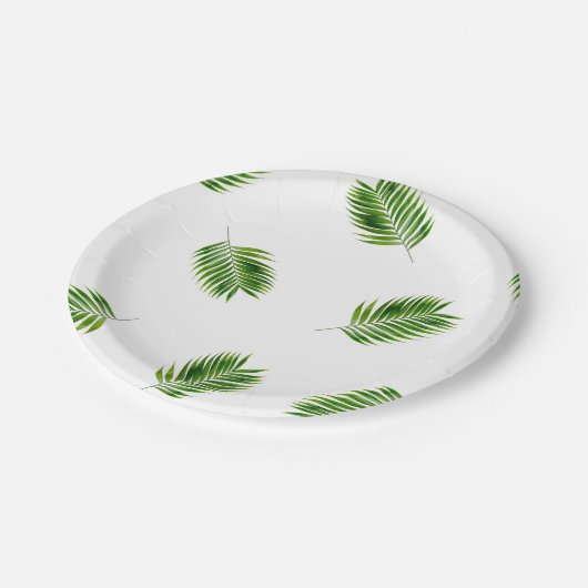 Assiettes En Carton Plaques à papier tropicales d'impression en (Angle)