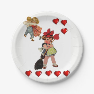 Assiettes En Carton Plaques à papier Valentine