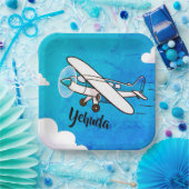 Assiettes En Carton Plaques ascendantes de l'avion (Fête)