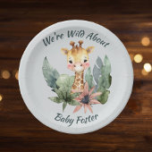 Assiettes En Carton Plaques Baby showers Safari