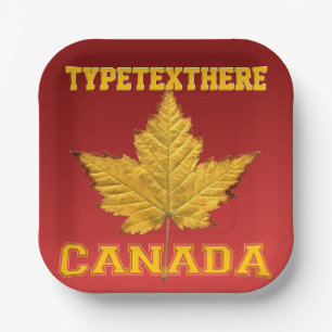 Assiettes En Carton Plaques Canada personnalisées Plaque papier de l'é