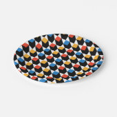 Assiettes En Carton Plaques Carrés colorées (Angle)