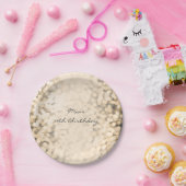 Assiettes En Carton Plaques Champagne Gold Sparkling Glam Party (Fête)