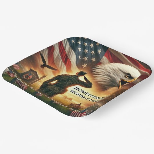 Assiettes En Carton Plaques commémoratives (Angulaire)