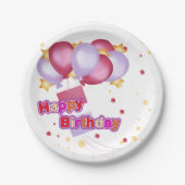 Assiettes En Carton Plaques d'anniversaire (Devant)