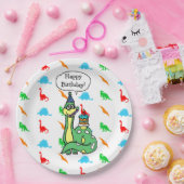 Assiettes En Carton Plaques d'anniversaire à thème Dinosaur (Fête)