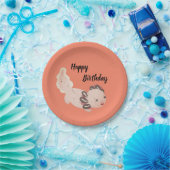 Assiettes En Carton Plaques d'anniversaire Axolotl (Fête)