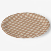 Assiettes En Carton Plaques d'anniversaire Brown (Angle)