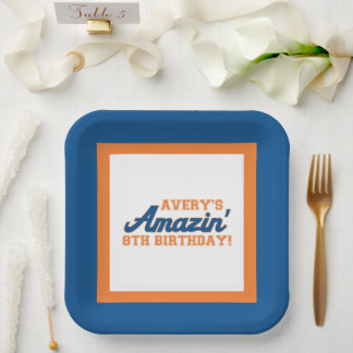 Assiettes En Carton Plaques d'anniversaire d'Avery