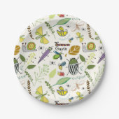 Assiettes En Carton Plaques d'anniversaire de bogues personnalisées (Devant)