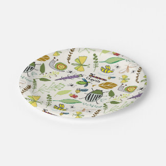 Assiettes En Carton Plaques d'anniversaire de bogues personnalisées