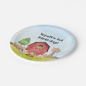 Assiettes En Carton Plaques d'anniversaire de la ferme (Angle)
