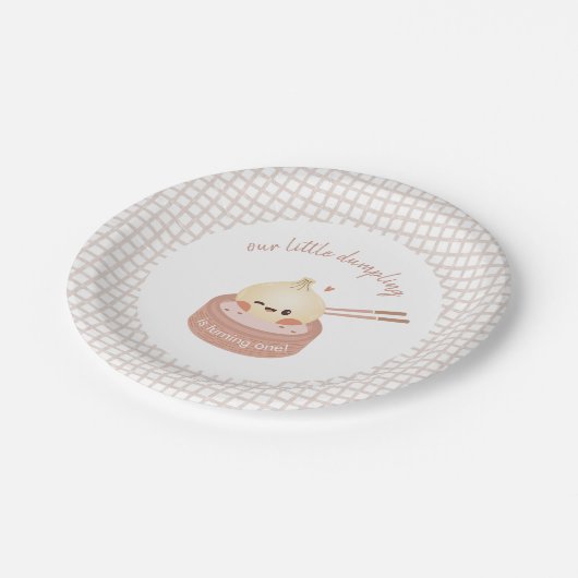 Assiettes En Carton Plaques d'anniversaire jetables, Dim Sum Anniversa (Angle)
