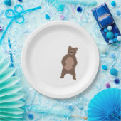 Assiettes En Carton Plaques d'Anniversaire minimes Brown (Fête)