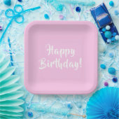 Assiettes En Carton Plaques d'anniversaire Pastel Pink (Fête)