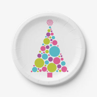 Assiettes En Carton Plaques d'arbre de Noël