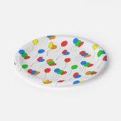 Assiettes En Carton Plaques de ballon de fête (Angle)