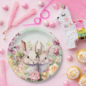 Assiettes En Carton Plaques de Bunny de printemps (Fête)