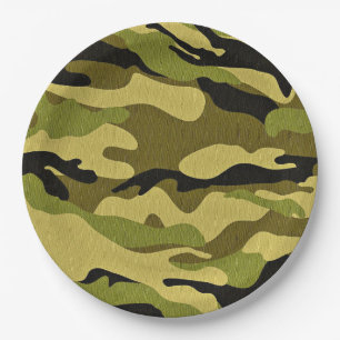 Assiettes En Carton plaques de camouflage