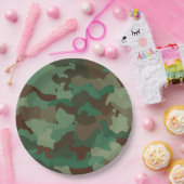 Assiettes En Carton plaques de camouflage militaire (Fête)