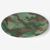 Assiettes En Carton plaques de camouflage militaire (Angle)