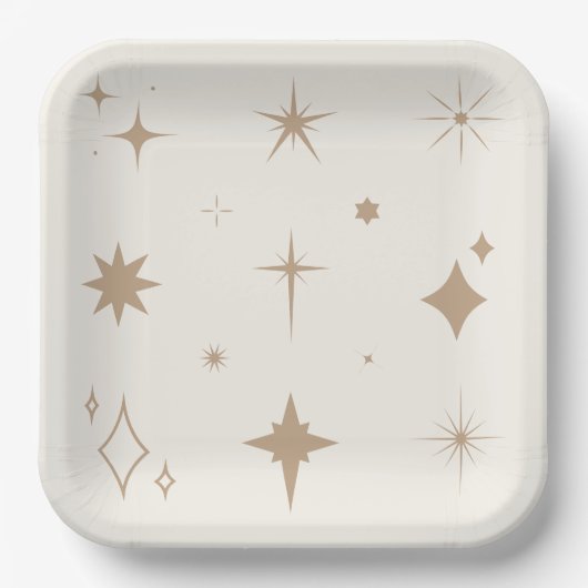 Assiettes En Carton Plaques de collection Sparkling Stars (Recto)