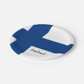 Assiettes En Carton Plaques de drapeau finlandais, fête, sports, Finla (Angle)