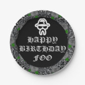 Assiettes En Carton Plaques de fête à thème Cholo (Devant)